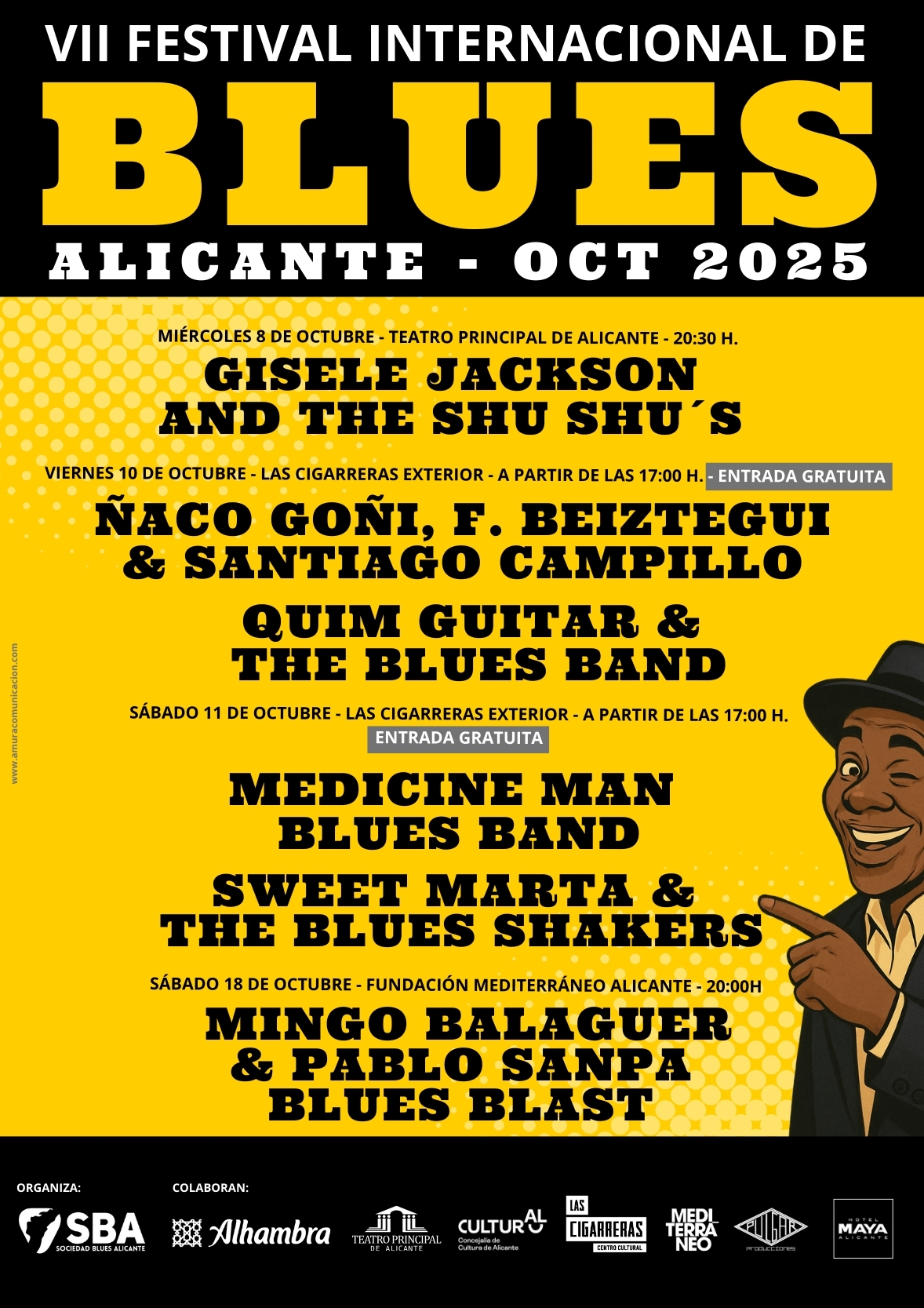 Cartel VI Edición Festival Internacional de Blues Alicante