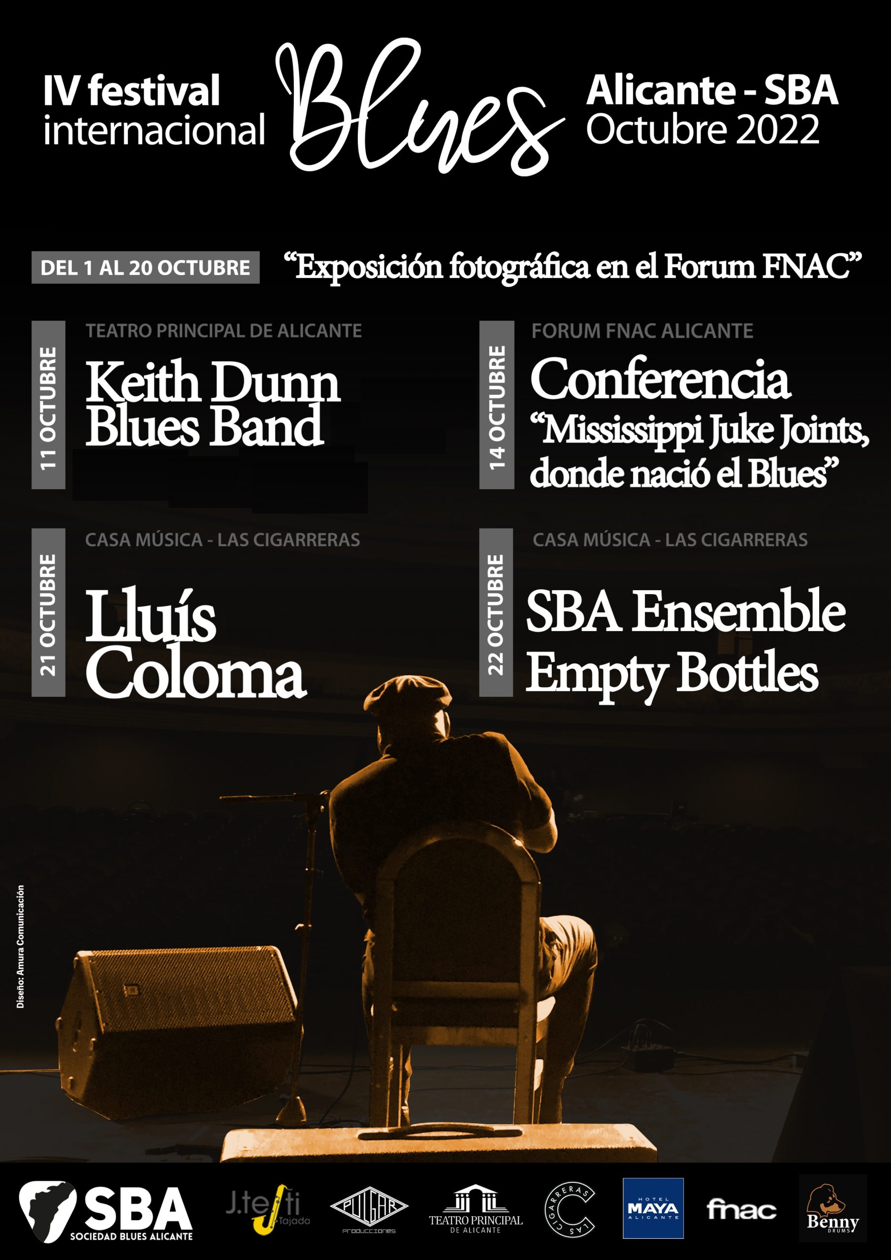 Cartel IV edición festival internacional de blues alicante